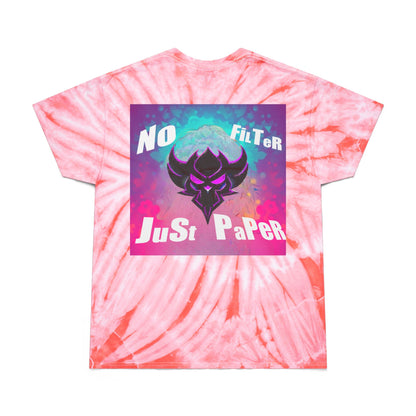 Vibrant Tie-Dye Tee - 'Hit It Raw' & 'No Filter Just Paper' Designs