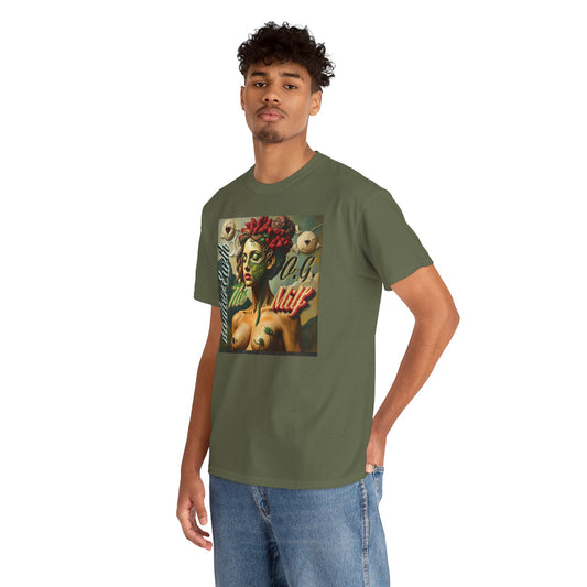 Artistic Unisex Heavy Cotton Tee - 'Mother Earth-The O.G. Milf' Design