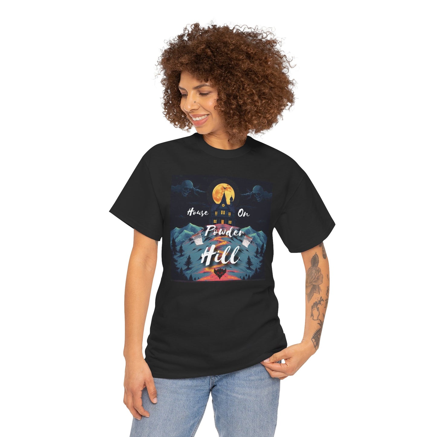"House on Powder Hill" Inspirational Nature Tee, Adventure Shirt, Mountain Lover Gift, Outdoor Graphic Tee, Travel Shirt, Camping Apparel