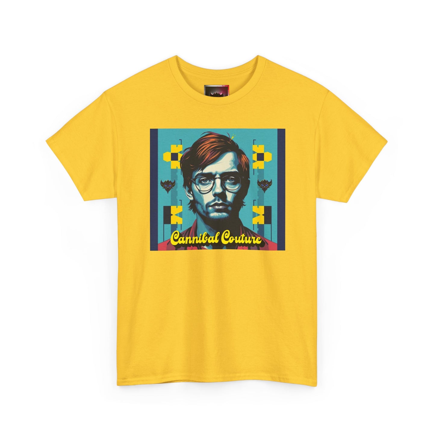 "Cannibal Couture" Unisex Heavy Cotton Tee - Retro Vibe Shirt, Casual Wear, Gift for Him/Her, Unique Graphic Tee, Halloween Costume