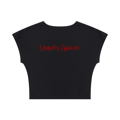 Women's Slim Crop T-Shirt "Villain Era"