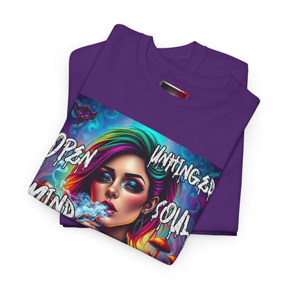 "Open Mind Unhinged Soul" Graphic Tee - Unisex Heavy Cotton Tee