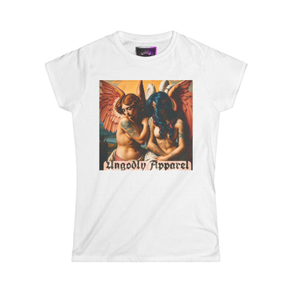 Angels Graphic Tee — "Ungodly Apparel" Vintage Art Shirt