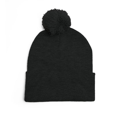 Ungodly EyeEmbroidered Eye Mandala Pom-Pom Beanie