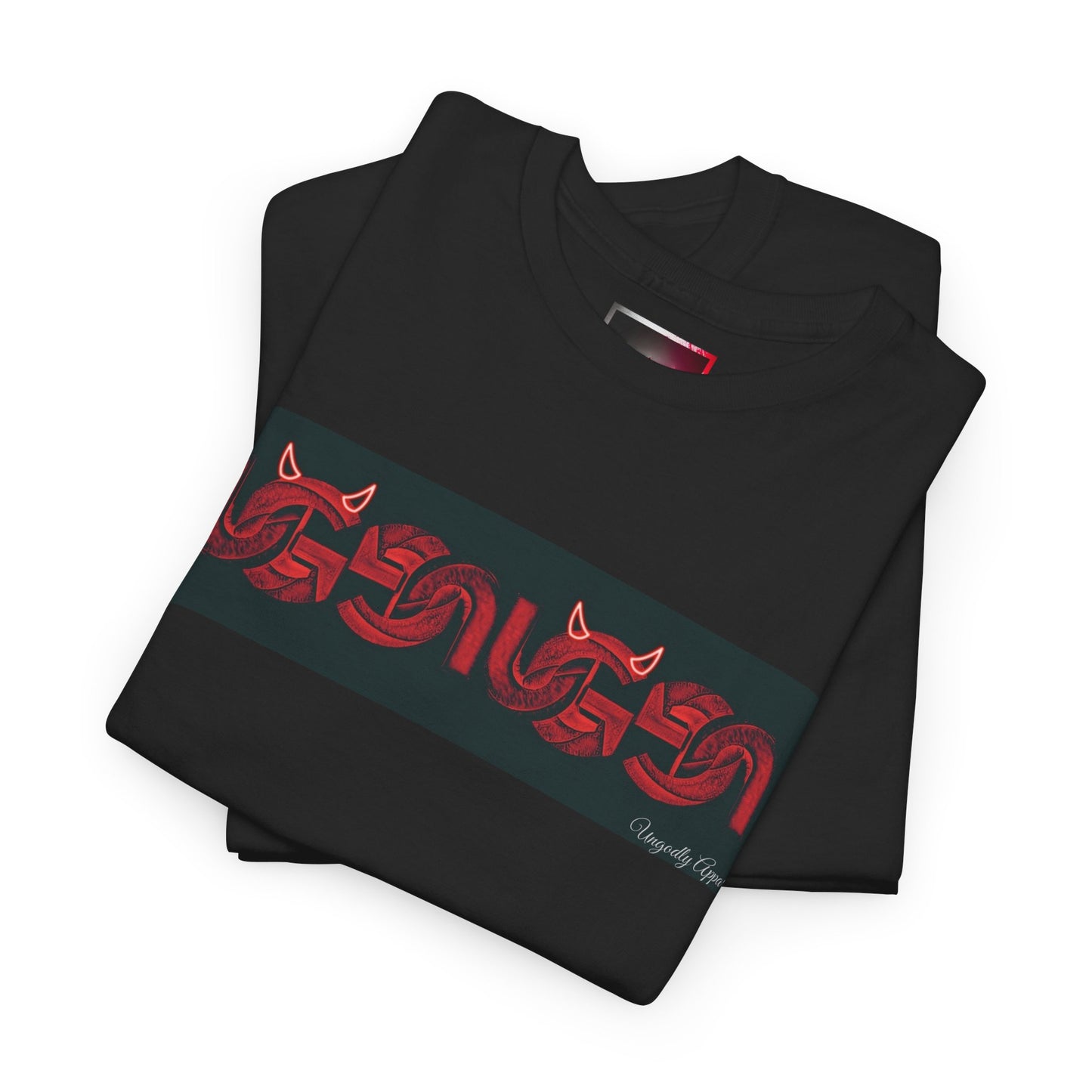 Red UG Logo Box Logo T‑Shirt