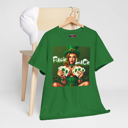 "F*ck Luck" Unisex Heavy Cotton Tee