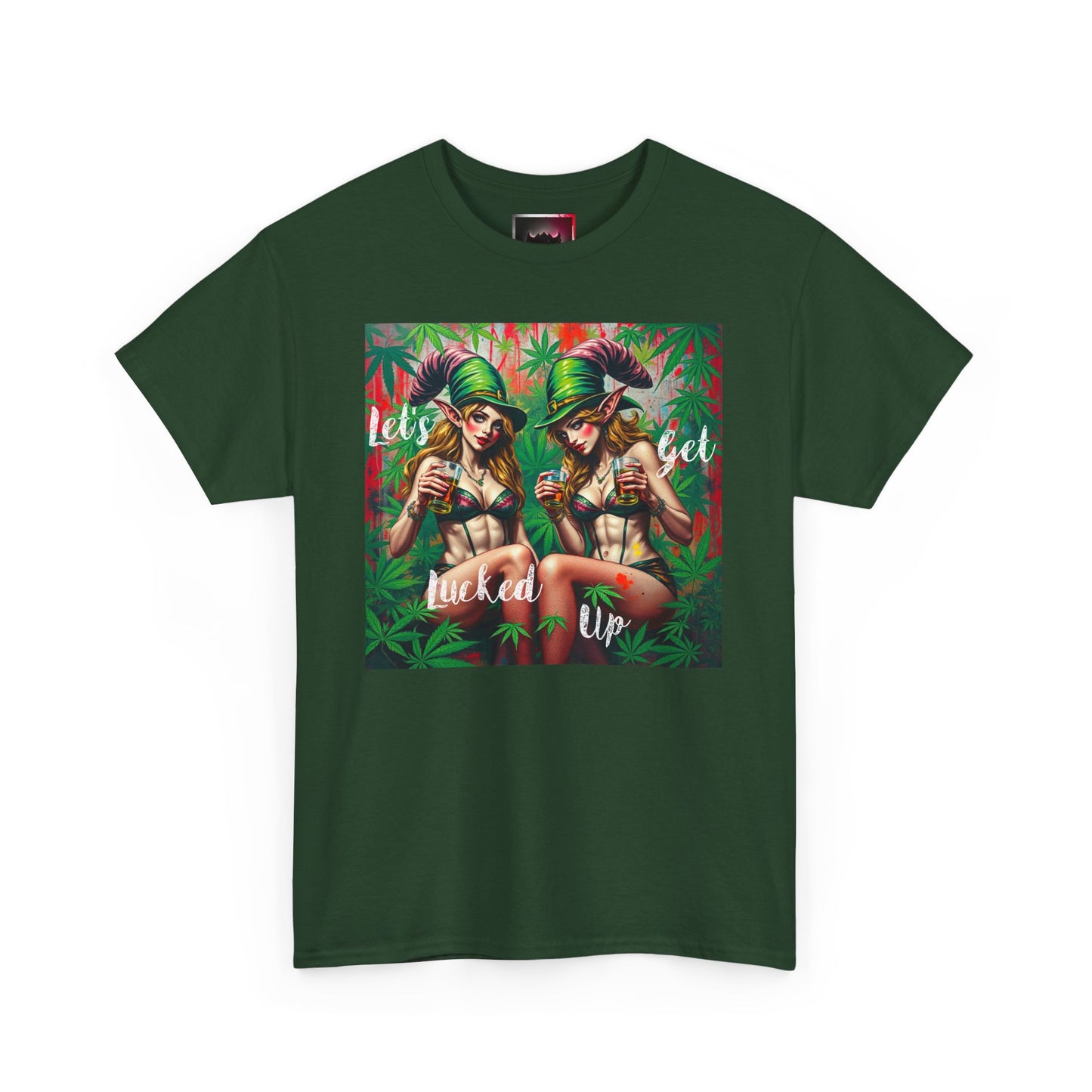 "Let's Get Lucked Up"  Unisex Heavy Cotton Tee - Fun Party T-Shirt