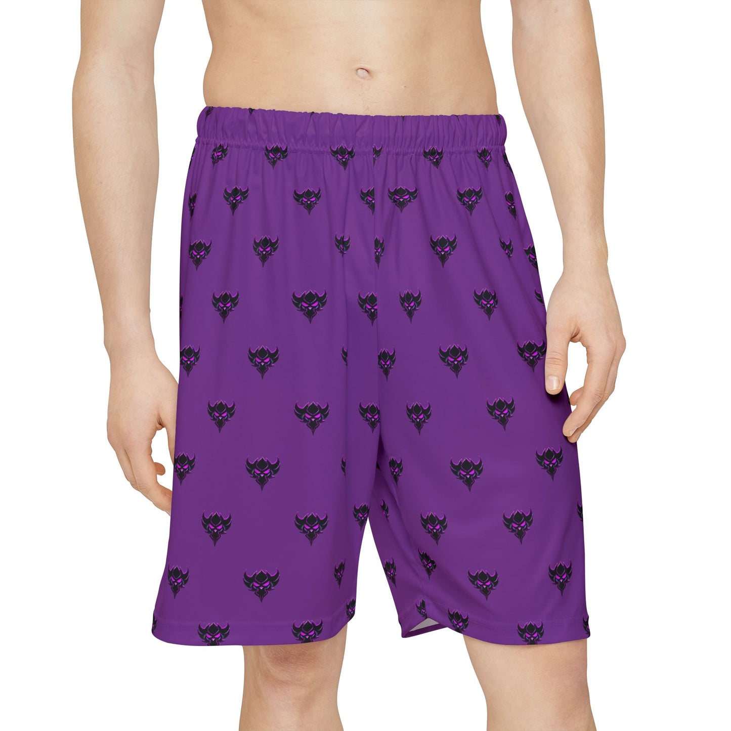 Purple Ungodly Apparel Logo Sports Shorts