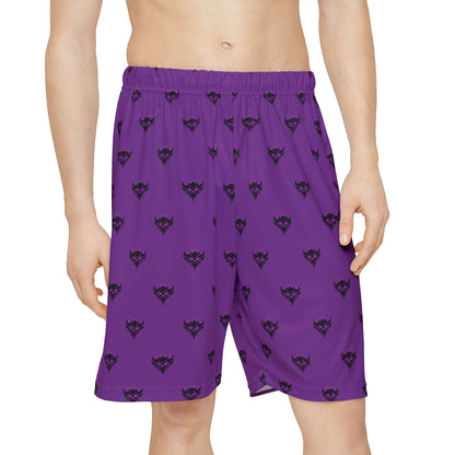Purple Ungodly Apparel Logo Sports Shorts