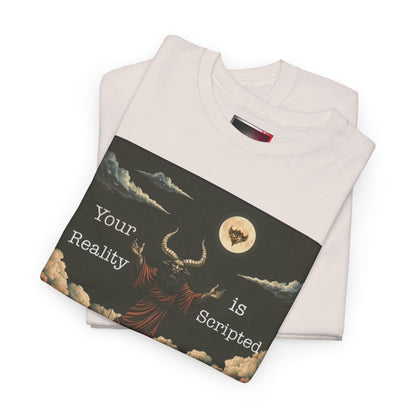 "Baal" Tee — "Your Reality Is Scripted" Graphic T-Shirt