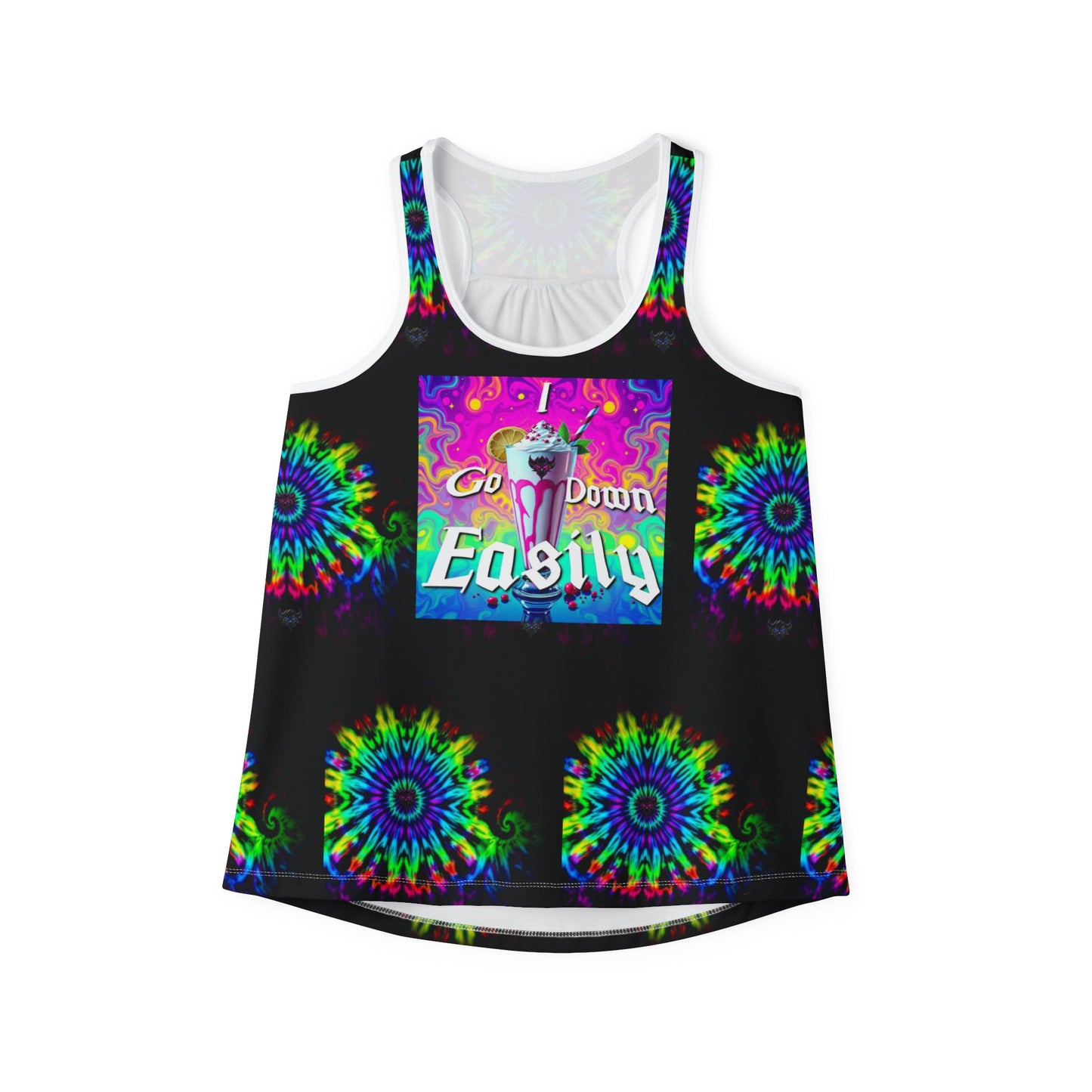 Psychedelic Women's Tank Top, Edgy Summer Style, Boho Vibes, Festival Attire, Comfortable Everyday Wear