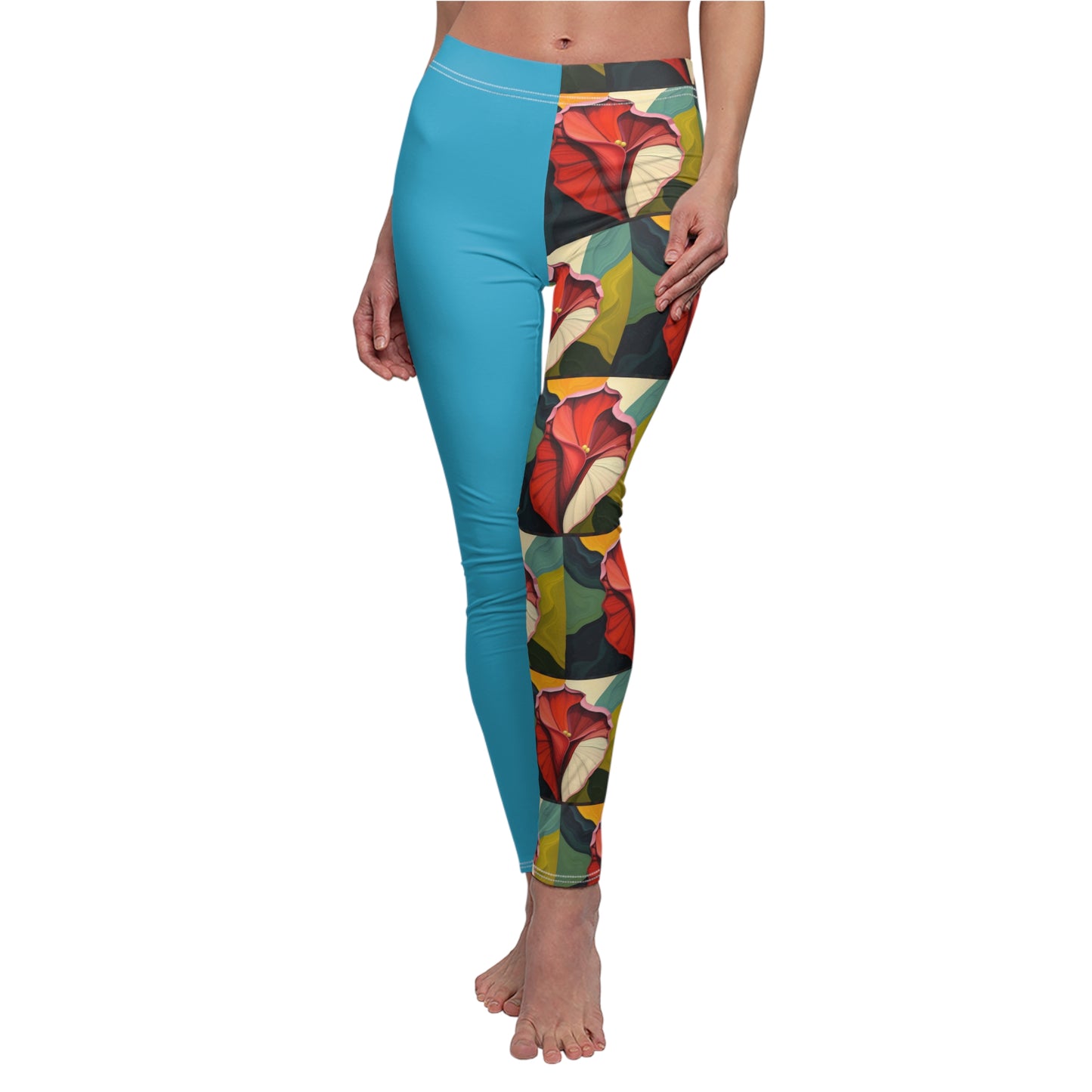 Floral Print Casual Leggings for Women - Stylish & Comfortable Activewear