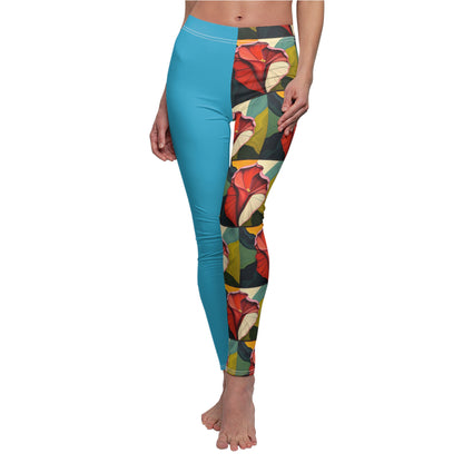 Floral Print Casual Leggings for Women - Stylish & Comfortable Activewear