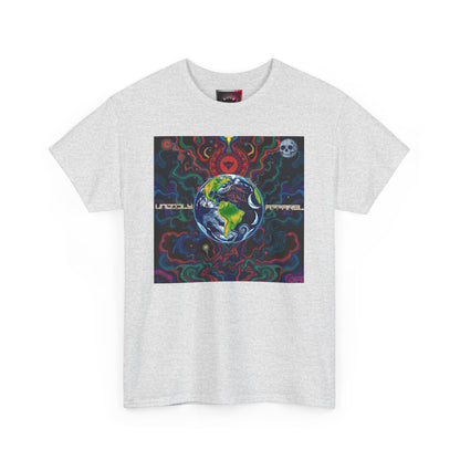 Unisex Heavy Cotton Tee - Vibrant "Ungodly Earth" Design for Nature Lovers