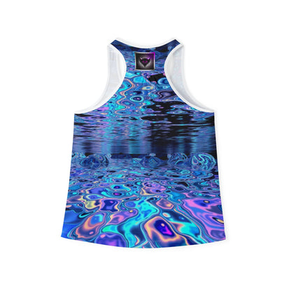 Vibrant Women's Tank Top with 'High Tides Low Morals', Colorful Beachwear, Summer Top, Vacation Shirt, Festival Attire