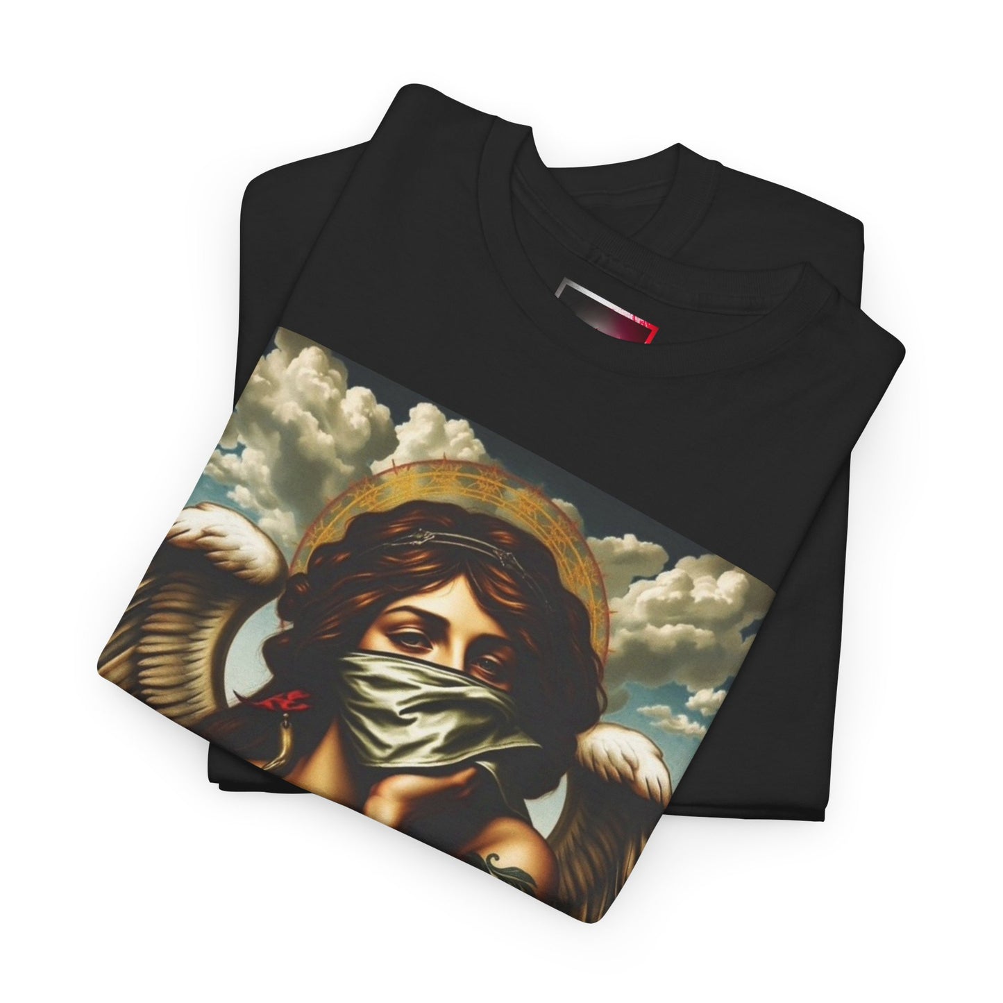 Angel Portrait Graphic Tee — 'Ungodly Apparel' Streetwear T-Shirt