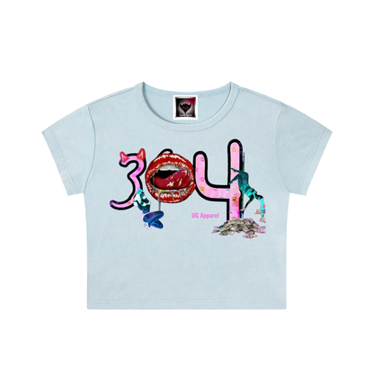 Snow Washed Crop Top "304"