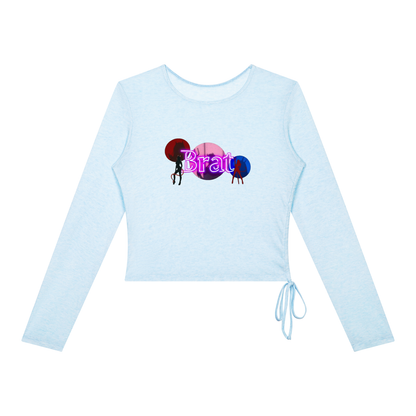 "Brat" Women's Yoga Cover Up Tops