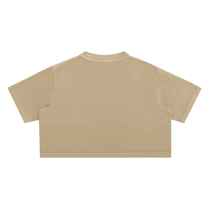 "Untamed" Snow Washed Crop Top