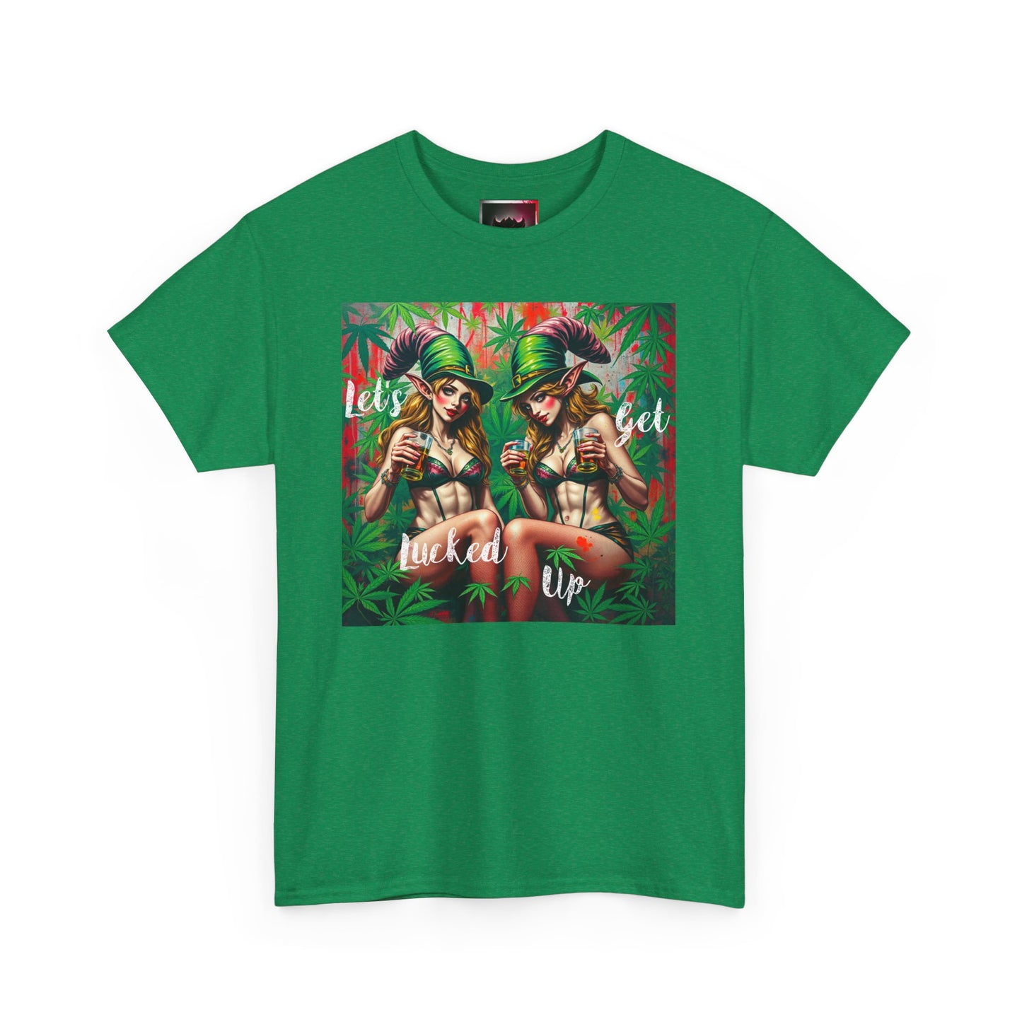 "Let's Get Lucked Up"  Unisex Heavy Cotton Tee - Fun Party T-Shirt