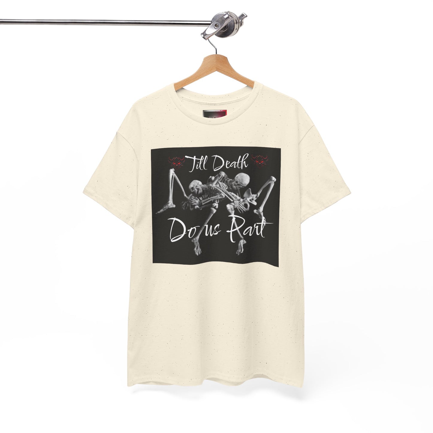 Till Death Do Us Part Tee, Unisex Skeleton T-Shirt for Halloween, Couple Gift, Festive Streetwear, Gothic Style