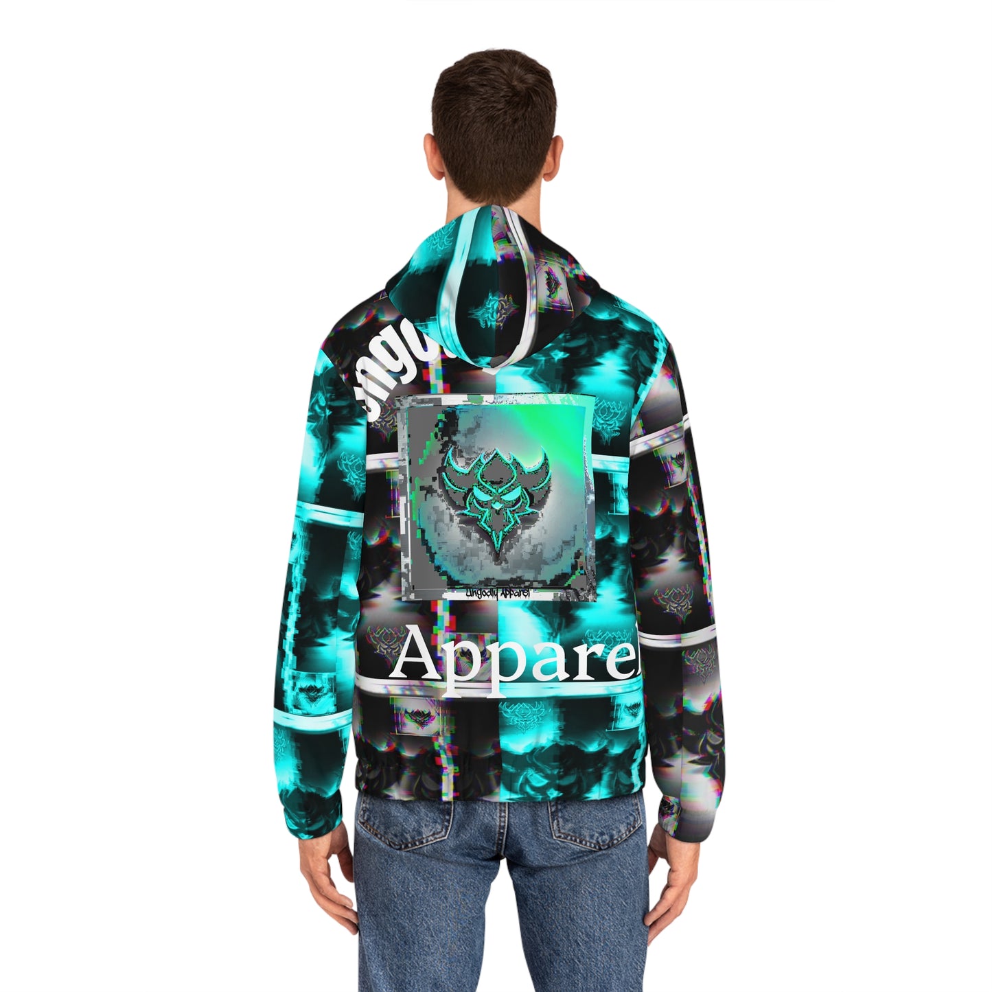 "Ungodly Blur" Urban Style Men's Full-Zip Hoodie