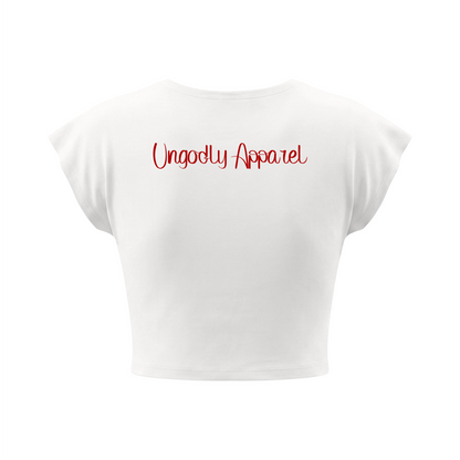 Women's Slim Crop T-Shirt "Villain Era"