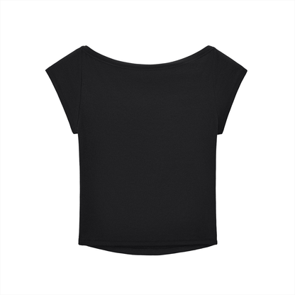 Half Hearted Essential Wide Neck Baby T-shirt
