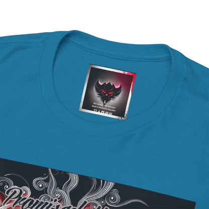 Unisex Heavy Cotton Tee - " You Promised the Forever But Lost in a Moment" Graphic Tee - Perfect for Casual Wear and Gift Giving