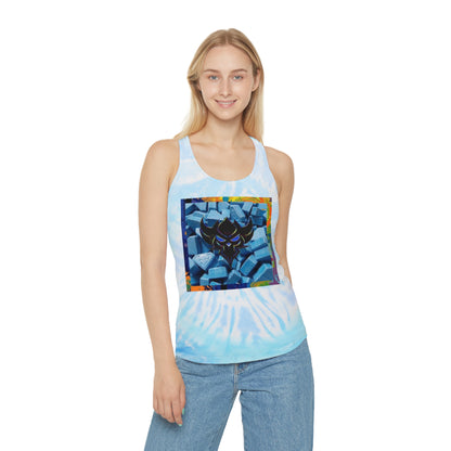 "Ungodly x Apparel Blues" Chill Vibes Tie Dye Tank Top - Perfect for Summer, Festivals, Beach Days, Workout, and Casual Wear