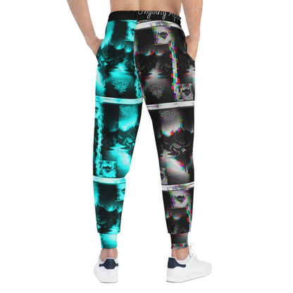 "Ungodly Blur" Urban Graphic Athletic Joggers - Trendy Streetwear for Active Lifestyles