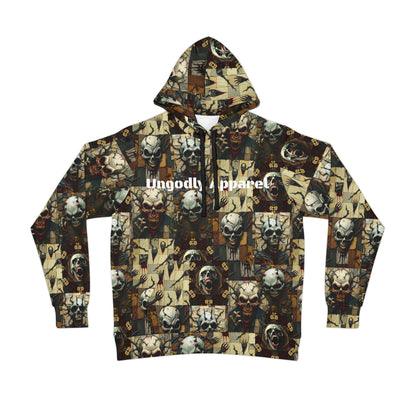 Rebellious Halloween Graphic Hoodie - Sporty Horror Sweatshirt for Streetwear Lovers, Perfect for Gym, Casual Outfits, or Gift Ideas