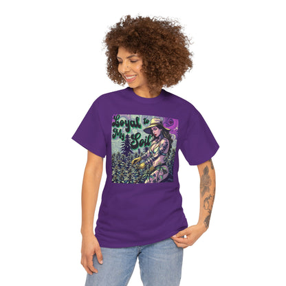 "Loyal to My Soil" Tee, Unisex Cotton Tee, Gardening Shirt, Plant Lover Gift, Eco-Friendly Fashion, Nature Inspired Apparel
