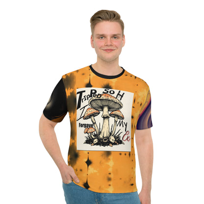 "Tripped So Hard, I forgave My Ex/Then I Snapped out of it" Psychedelic Mushroom Tee, Trippy Art Shirt, Bohemian Fashion, Casual Summer Top, Unique Gift for Festival Lovers