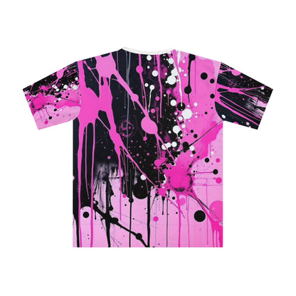 Ungodly Apparel Splatter Print Tee — Pink Gothic Streetwear T-Shirt