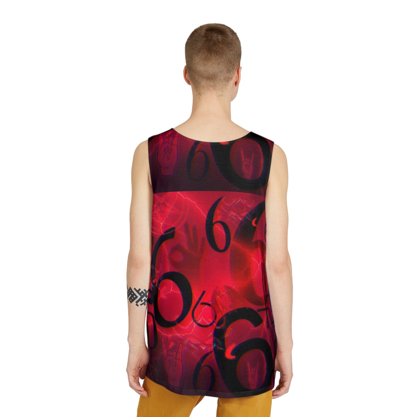 Men's Tank Top — Red Occult 666 All-Over Print