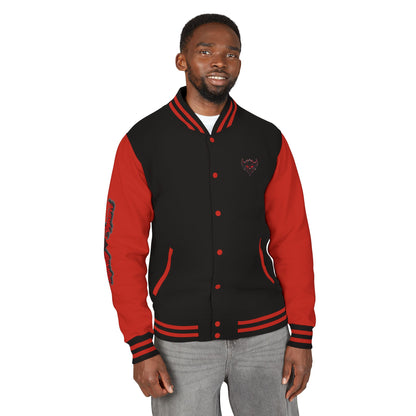 Ungodly Letterman Jacket — Gothic Broken Heart Rose Varsity Jacket
