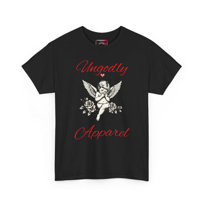 Angel Cherub Graphic Tee — "Ungodly Apparel" Vintage Rose Streetwear