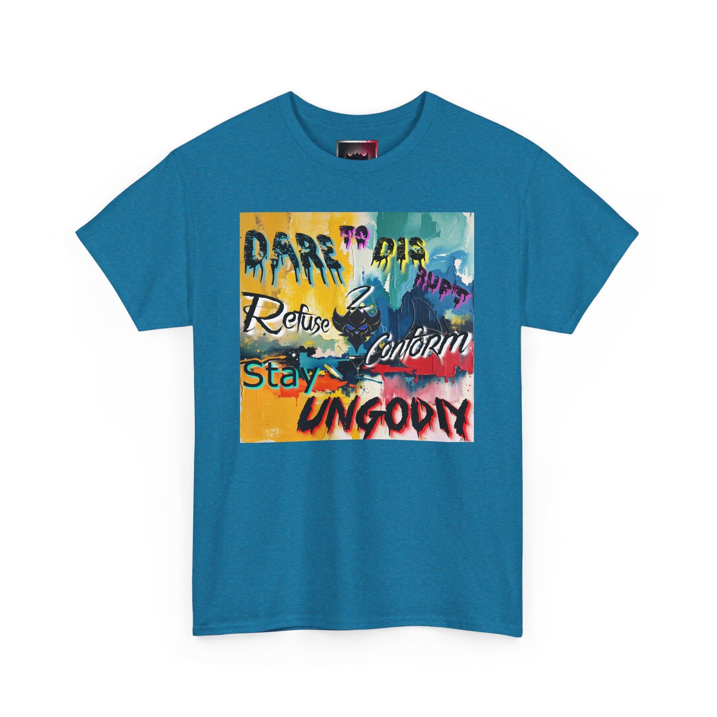 Bold Message Unisex Heavy Cotton Tee - "Dare to be Ungodly" T-Shirt
