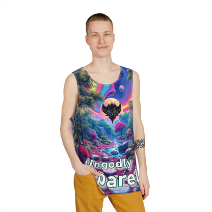 Men's Graphic Tank Top - Ungodly Apparel - Fantasy Landscape Design