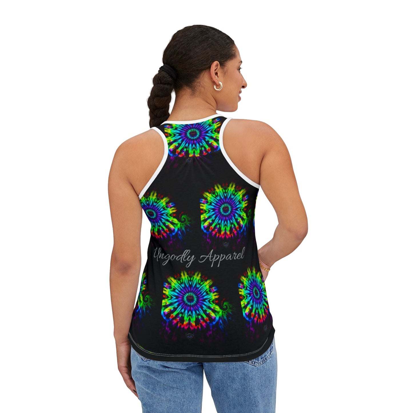Psychedelic Women's Tank Top, Edgy Summer Style, Boho Vibes, Festival Attire, Comfortable Everyday Wear