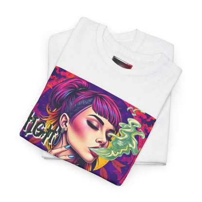 Chic Unisex Heavy Cotton Tee - 'High and Mighty' Graphic Shirt for Trendsetters