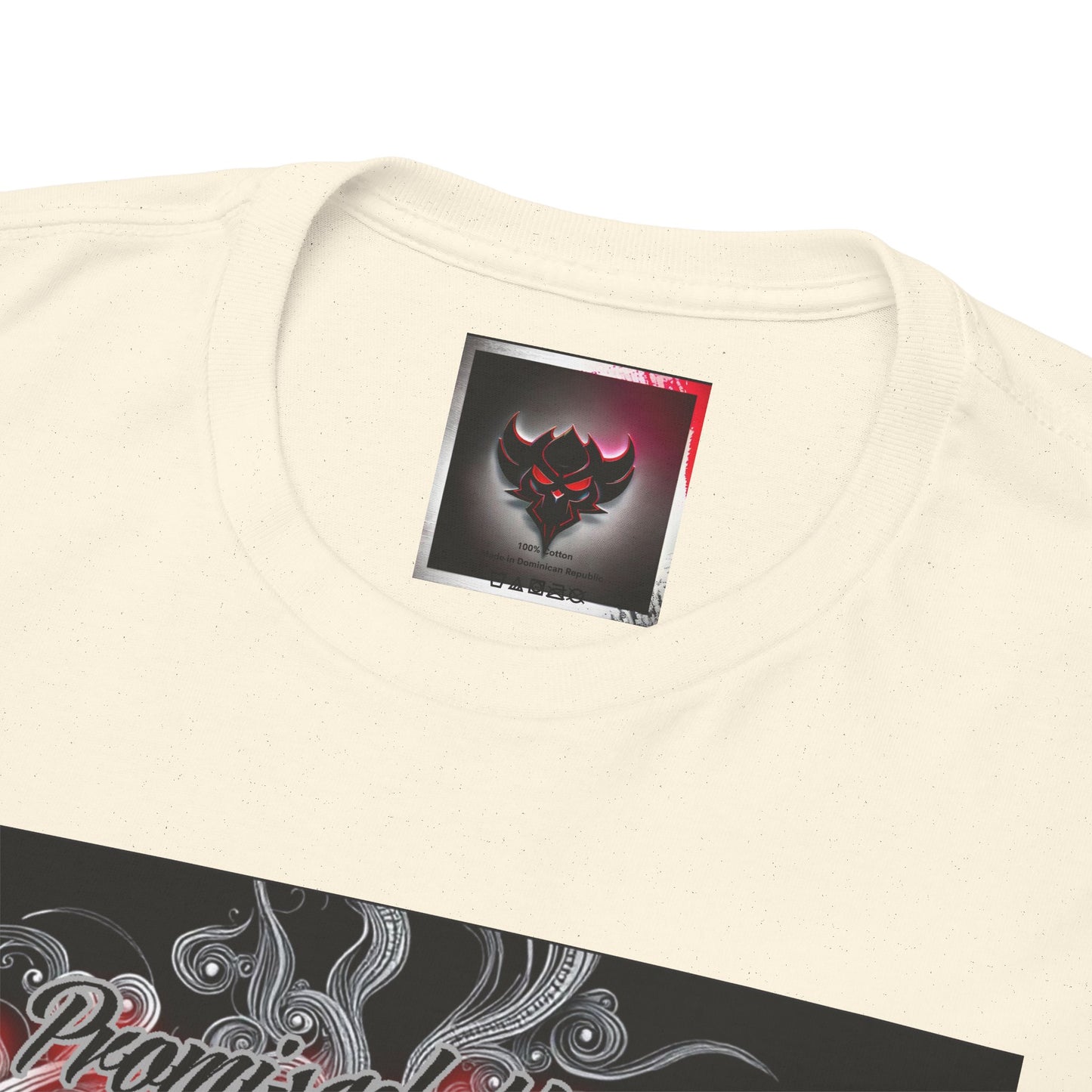 Unisex Heavy Cotton Tee - " You Promised the Forever But Lost in a Moment" Graphic Tee - Perfect for Casual Wear and Gift Giving