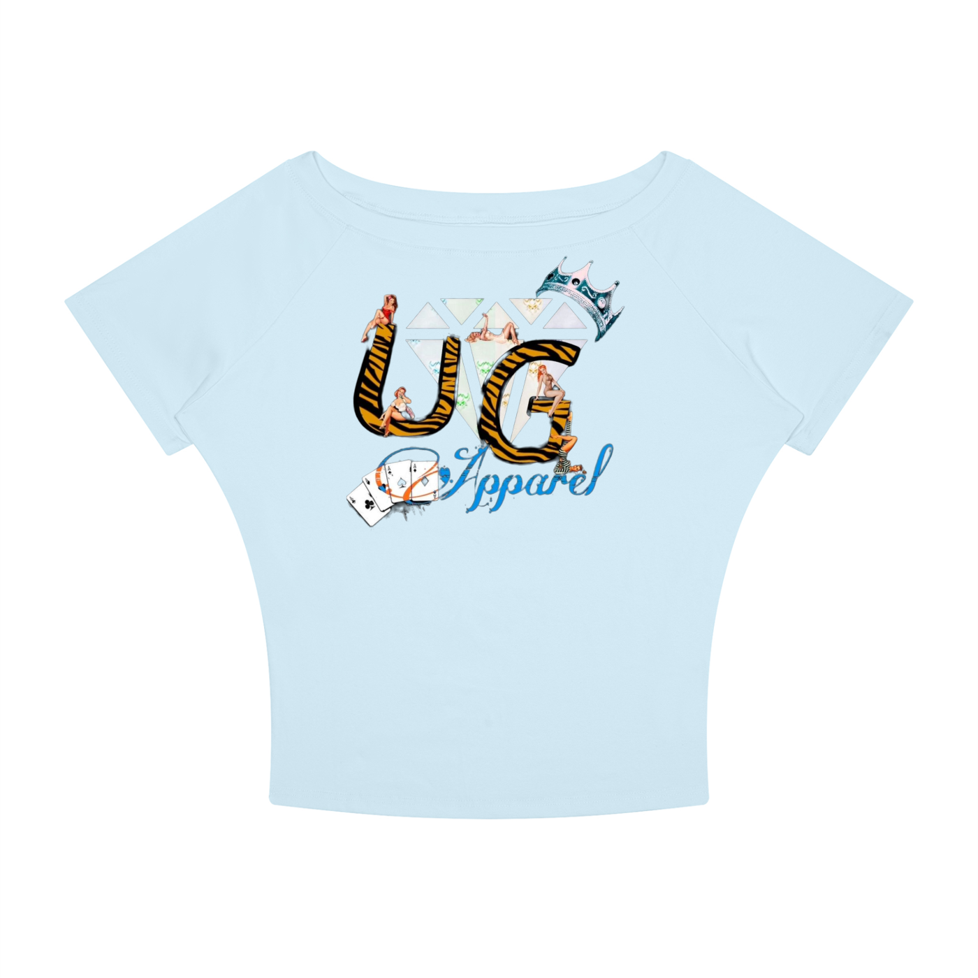 "UG Apparel's Aces in their Places" Women’s Boatneck Raglan T-Shirt