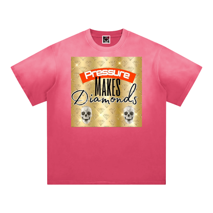 "Pressure Makes Diamonds" Sunfade Edge Gradient T-Shirt