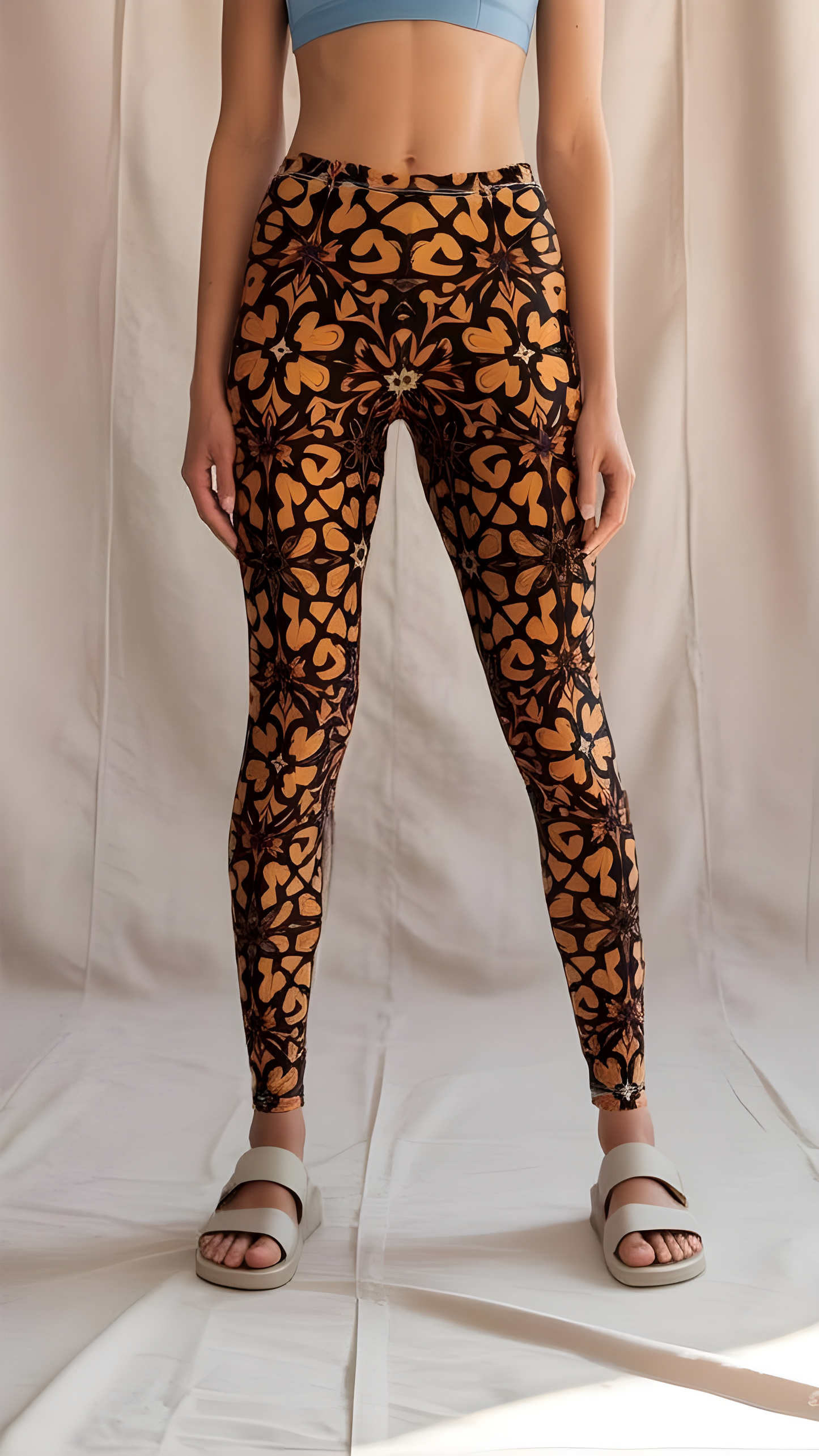 Stylish Floral Leggings - Casual Wear, Exercise, Yoga, Everyday Comfort, Gifts for Her