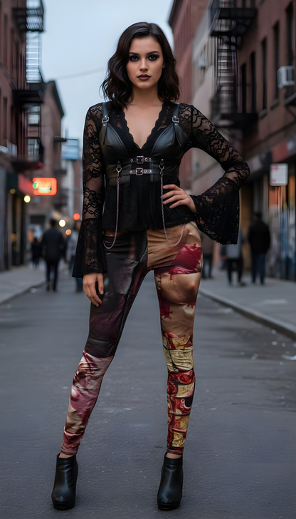 "Ungodly Skin" Ed Gein Inspired, Artistic Casual Leggings, Unique Printed Leggings, Trendy Workout Leggings, Creative Fashion Leggings, Statement Piece Leggings for [...]