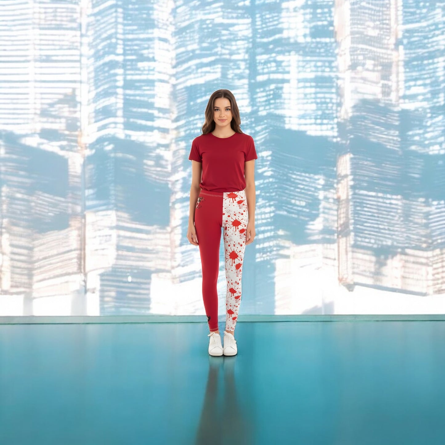 Stylish Women's Casual Leggings - 'BadDie' Statement Pants for Active Lifestyle, Fitness Wear, Leisure, Unique Gift Ideas