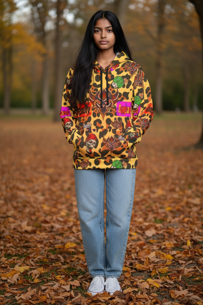 "Ungodly Leopard" Bold Graphic Athletic Hoodie