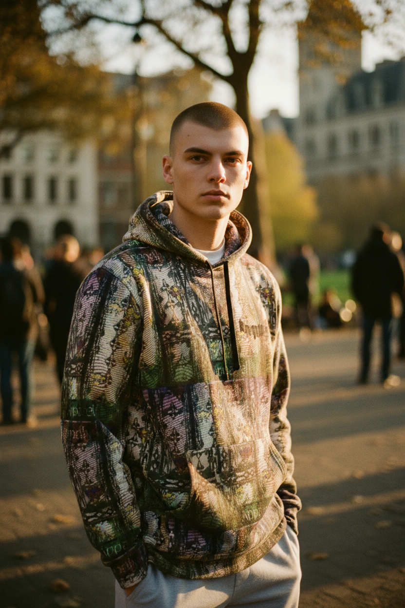 "Ungodly Apparel" Vibrant Floral Athletic Hoodie